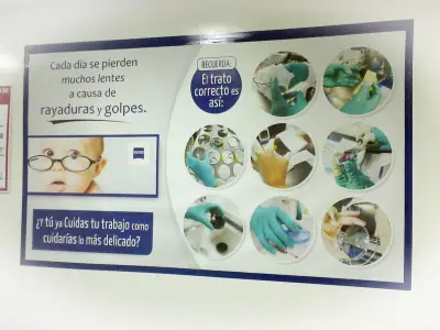 Lona informativa para campaña interna