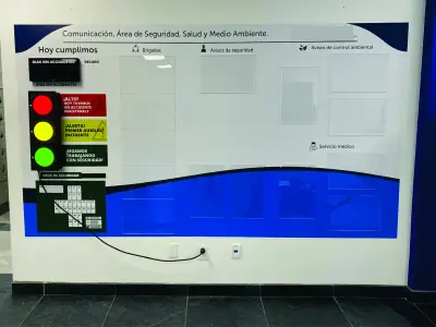 Tablero de seguridad con semáforo integrado